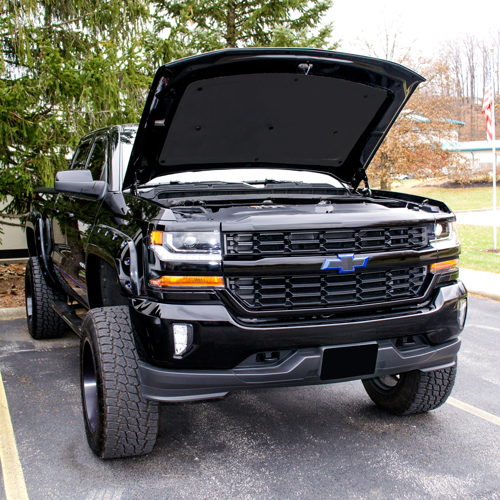 Hoods : Chevrolet Silverado 1500 Painted Functional Ram ...